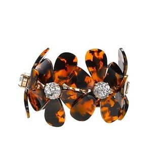 J. Crew tortoise flower bracelet